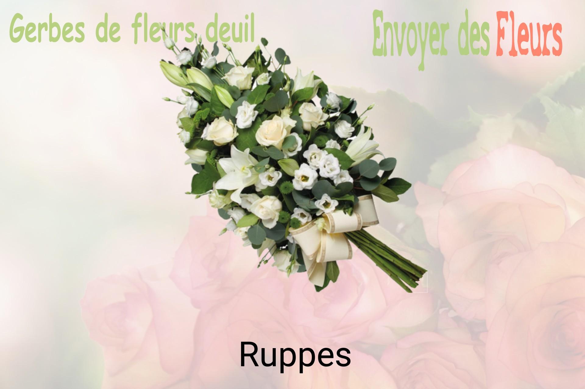 Gerbe de fleurs de deuil livrée à Ruppes